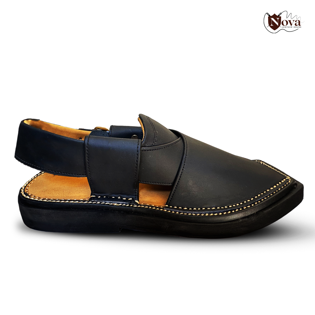 Kaptaan Chappal Black👑