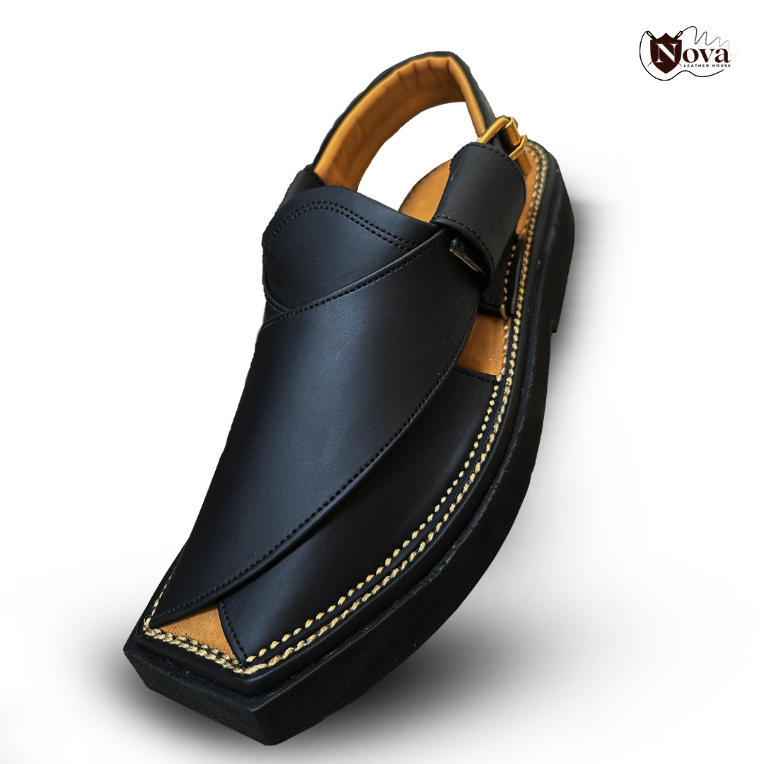 Kaptaan Chappal Black👑