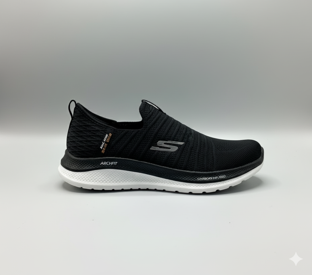 Man,s Black Skechers