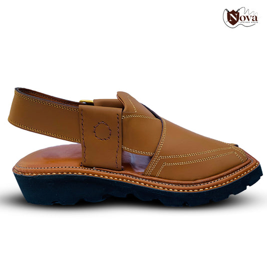 Special Vibram Charsadda Handmade Peshwari Captaan Chappal 👑