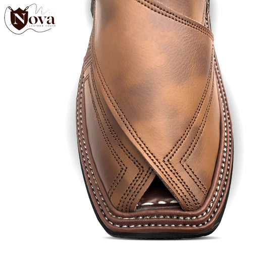 Triple Gear Double Shade Handmade Peshwari Chappal 👑