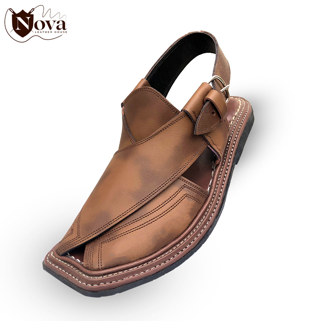 Triple Gear Double Shade Handmade Peshwari Chappal 👑