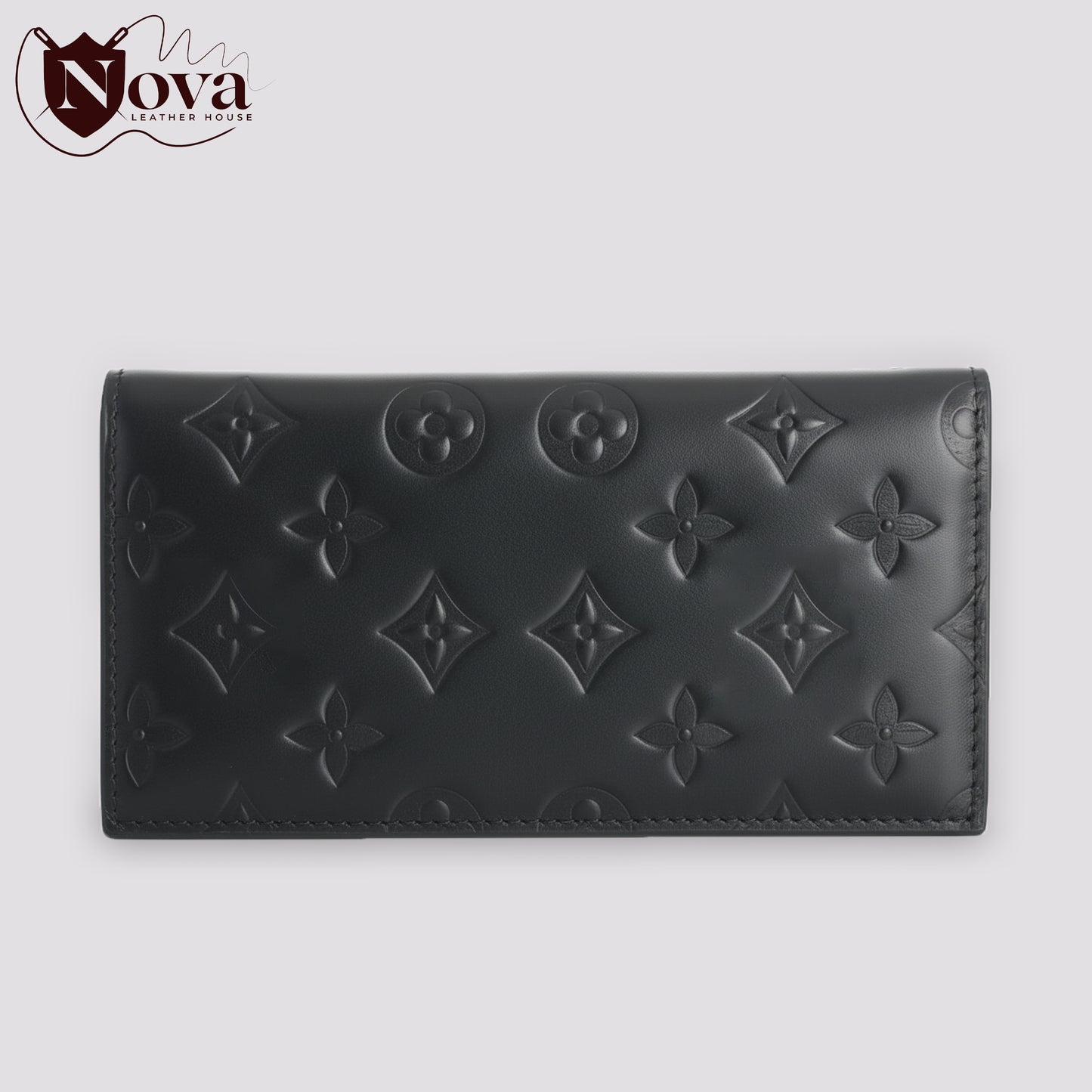 Cow Leather Man's  Wallets Black