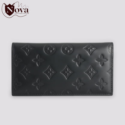 Cow Leather Man's  Wallets Black
