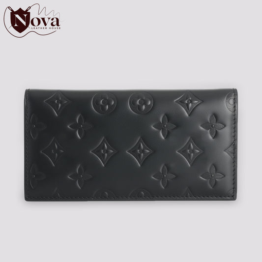 Cow Leather Man's  Wallets Black