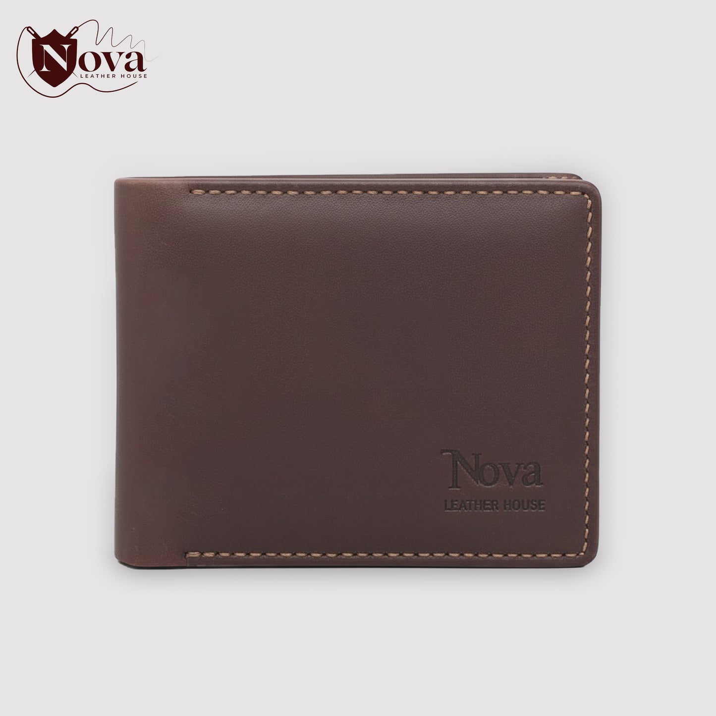 Cow Leather Man's  Wallets Black