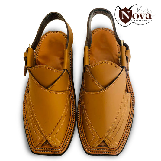 Triple Gear Cpataan color Handmade Peshwari  Chappal 👑