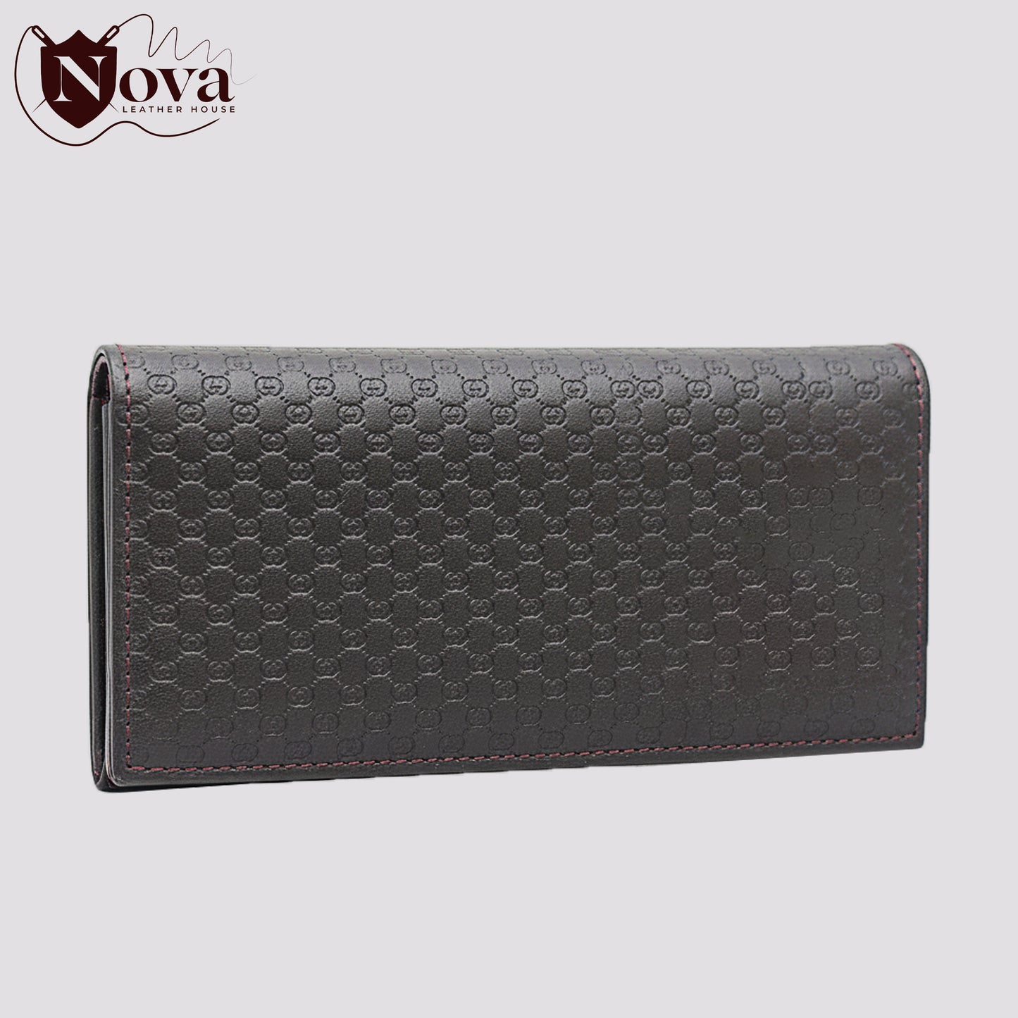 Cow Leather Man's  Wallets Black