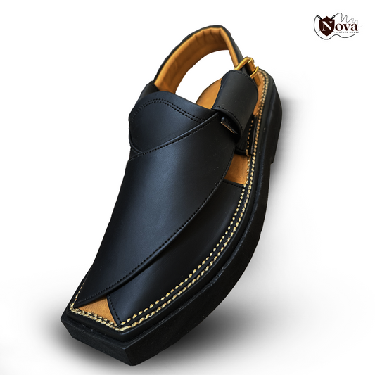 Kaptaan Chappal Black👑