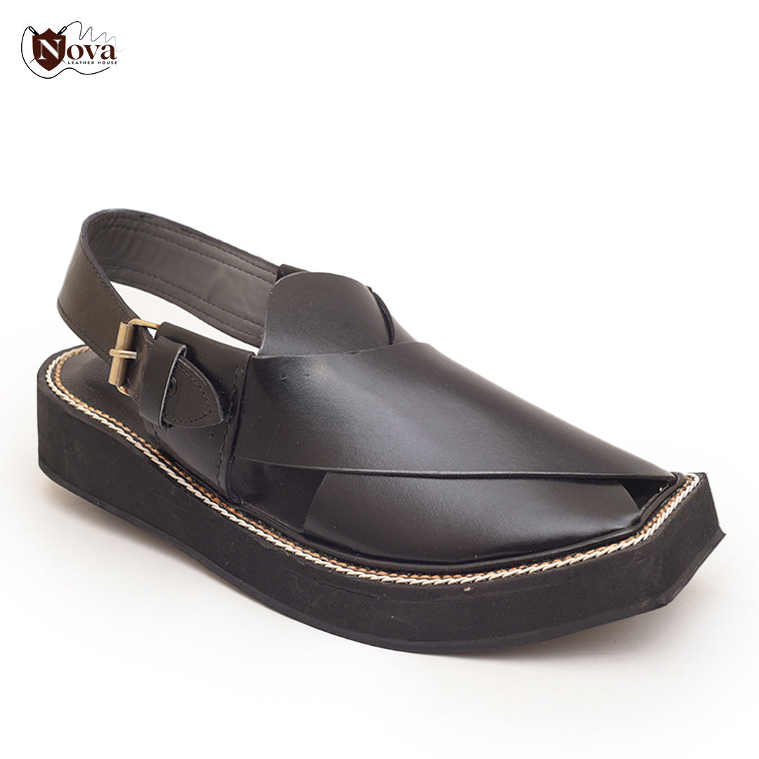 Captain Handmade Peshwari Black Chappal 👑