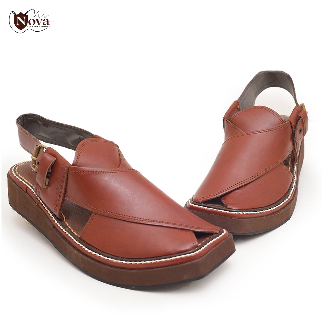 Captain Handmade Peshwari Brown Chappal 👑