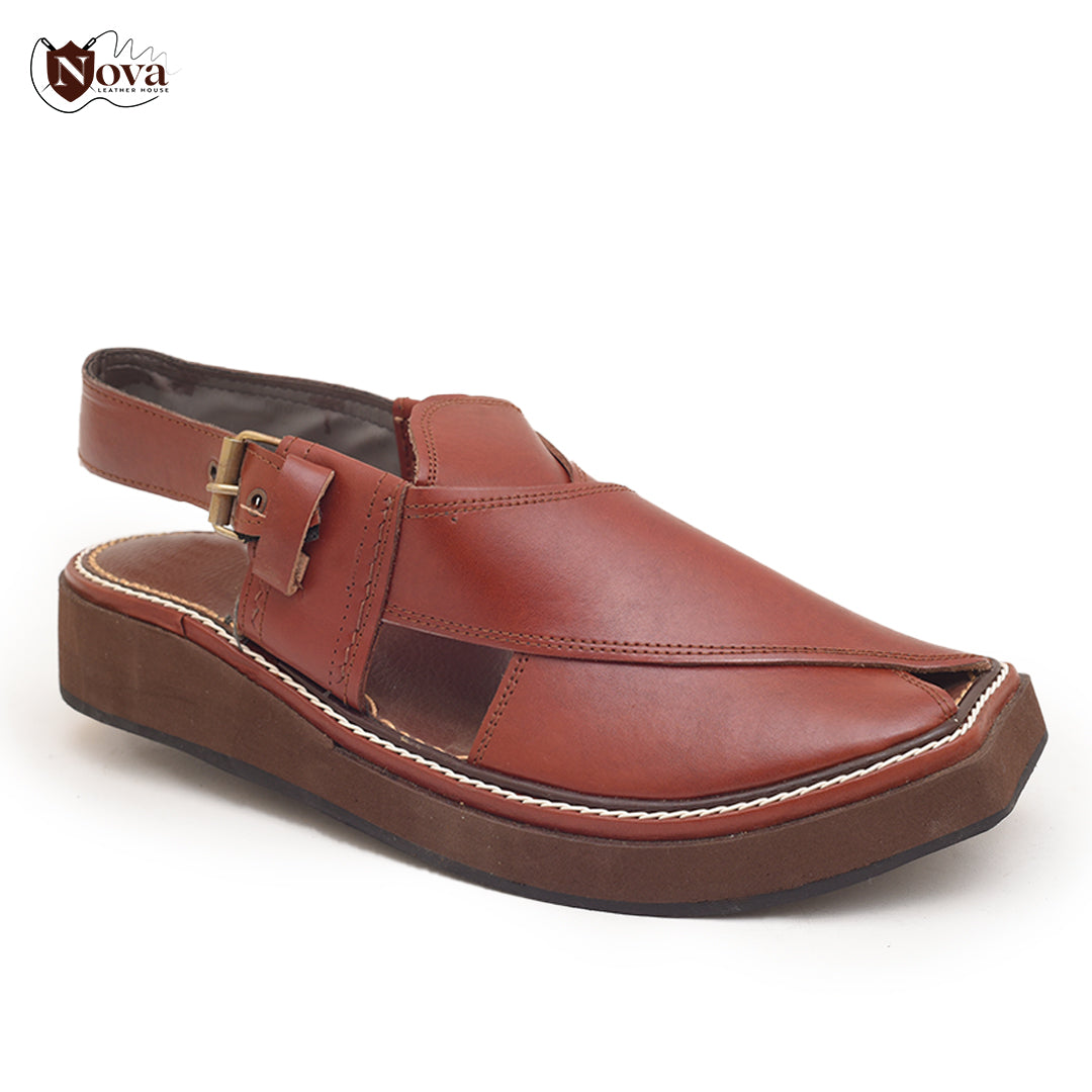 Captain Handmade Peshwari Brown Chappal 👑