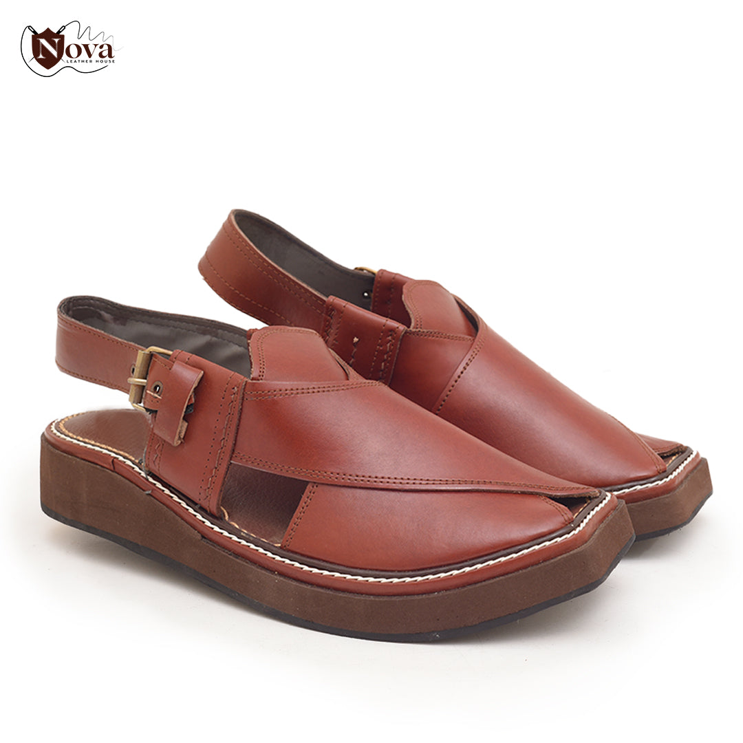 Captain Handmade Peshwari Brown Chappal 👑