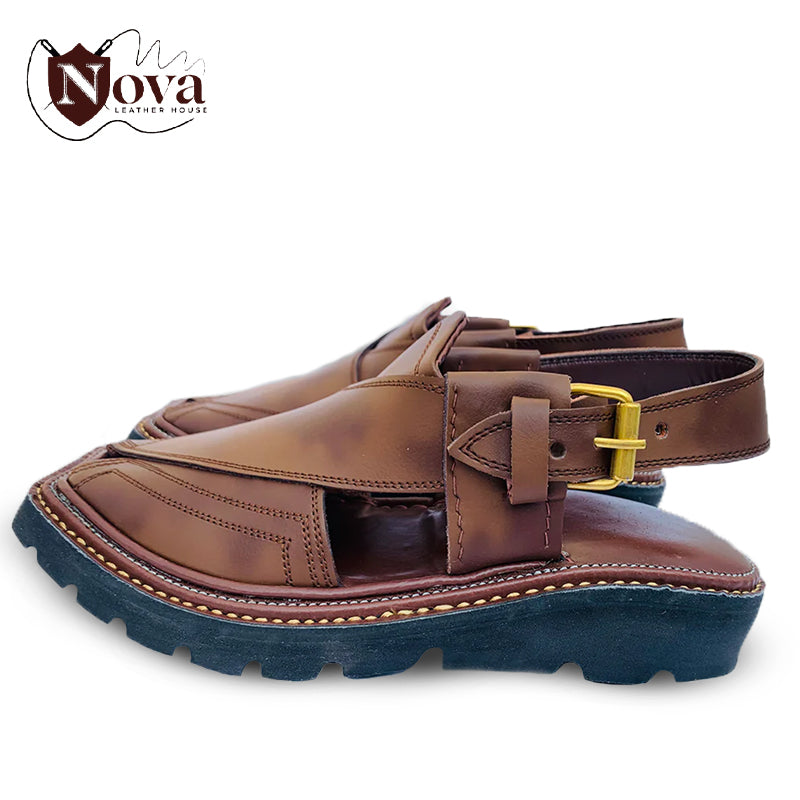 Special Vibram Charsadda Handmade Peshwari Double Shead Chappal 👑