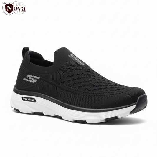 Man,s Black Skechers